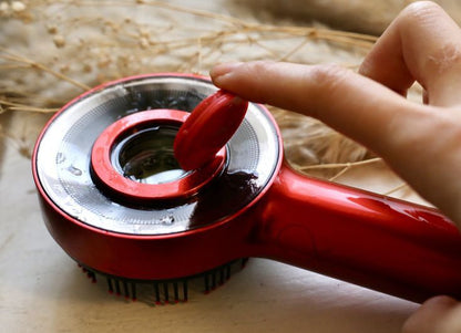 Peigne de Massage électrique à vibrations, 3 Modes, thérapie à la lumière rouge