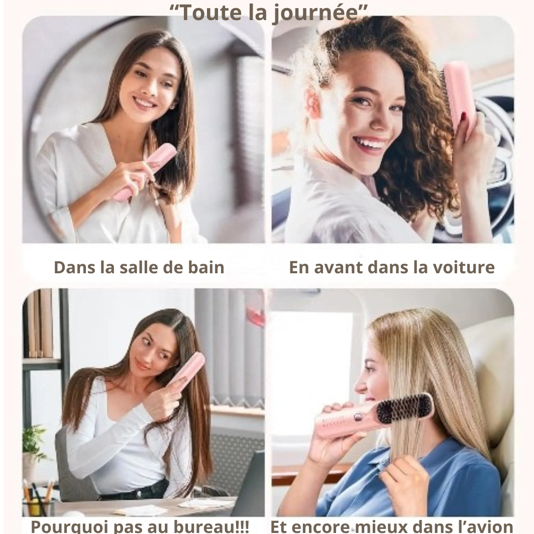 "Brosse lissante sans fil"