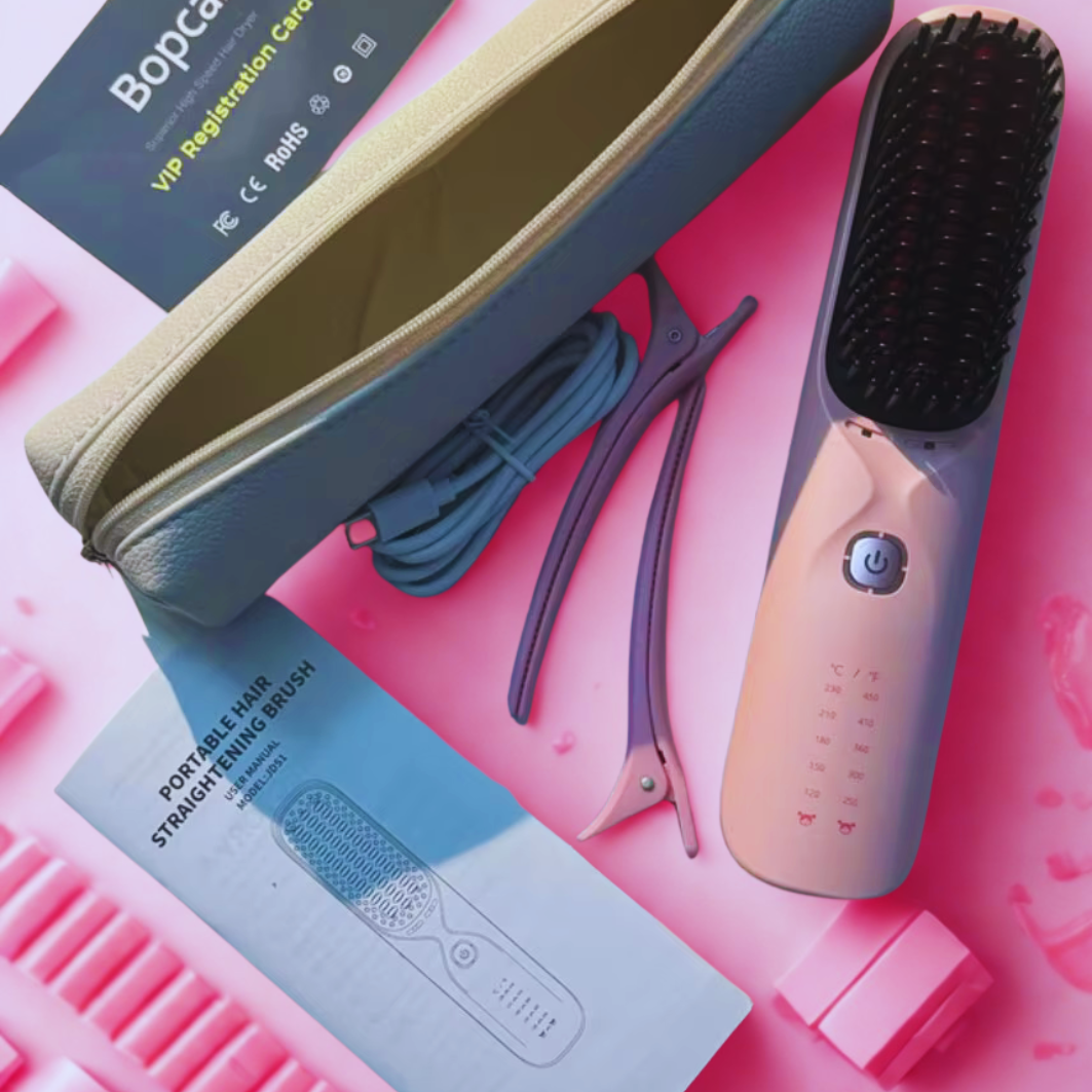 Brosse à lisser sans fil 