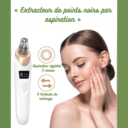 Aspirateur nettoyeur de pores pour le visage