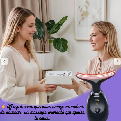 Masseur du cou et du visage à micro-courant