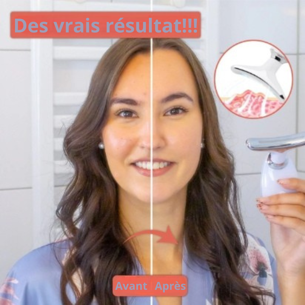 Masseur du cou et du visage à micro-courant